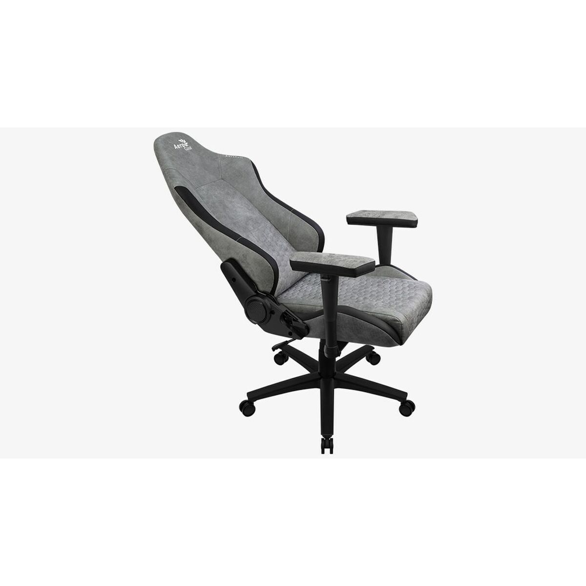 Scaun Gaming Aerocool Crown AeroSuede Negru Gri